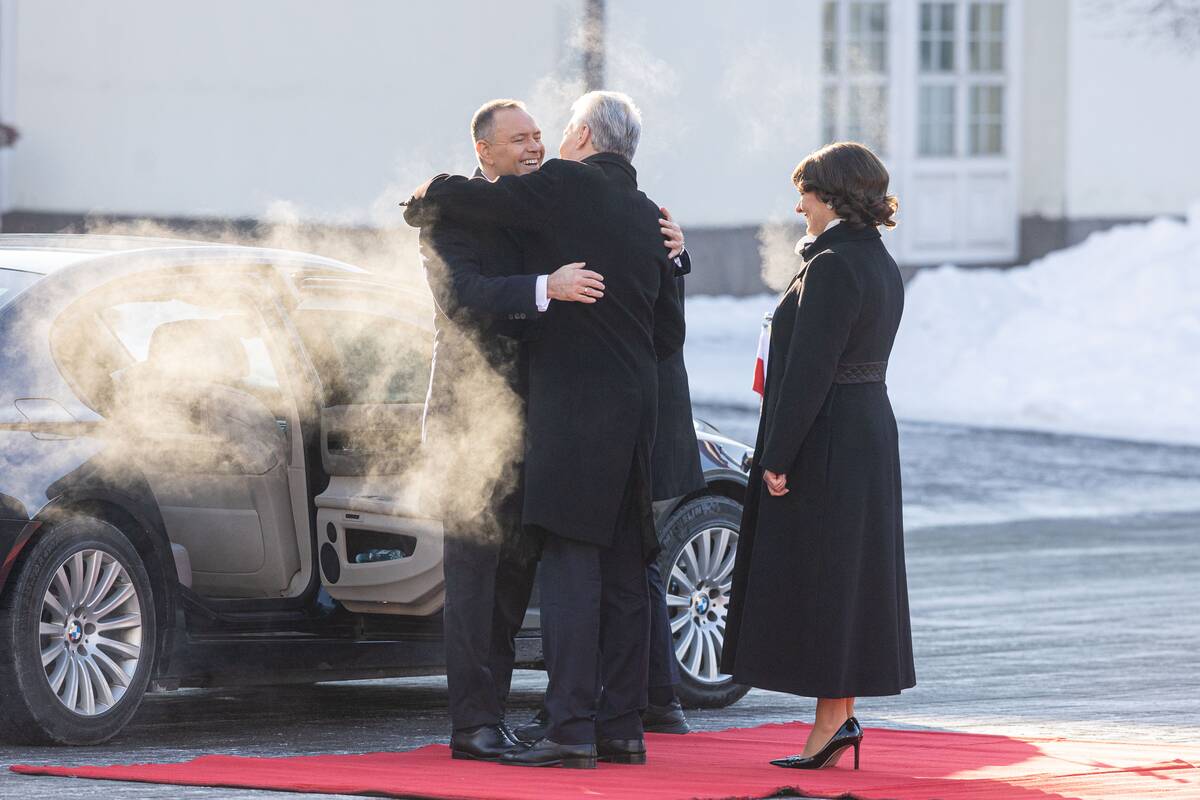 Oficiali Lenkijos pirmosios poros pasitikimo ceremonija Prezidentūroje