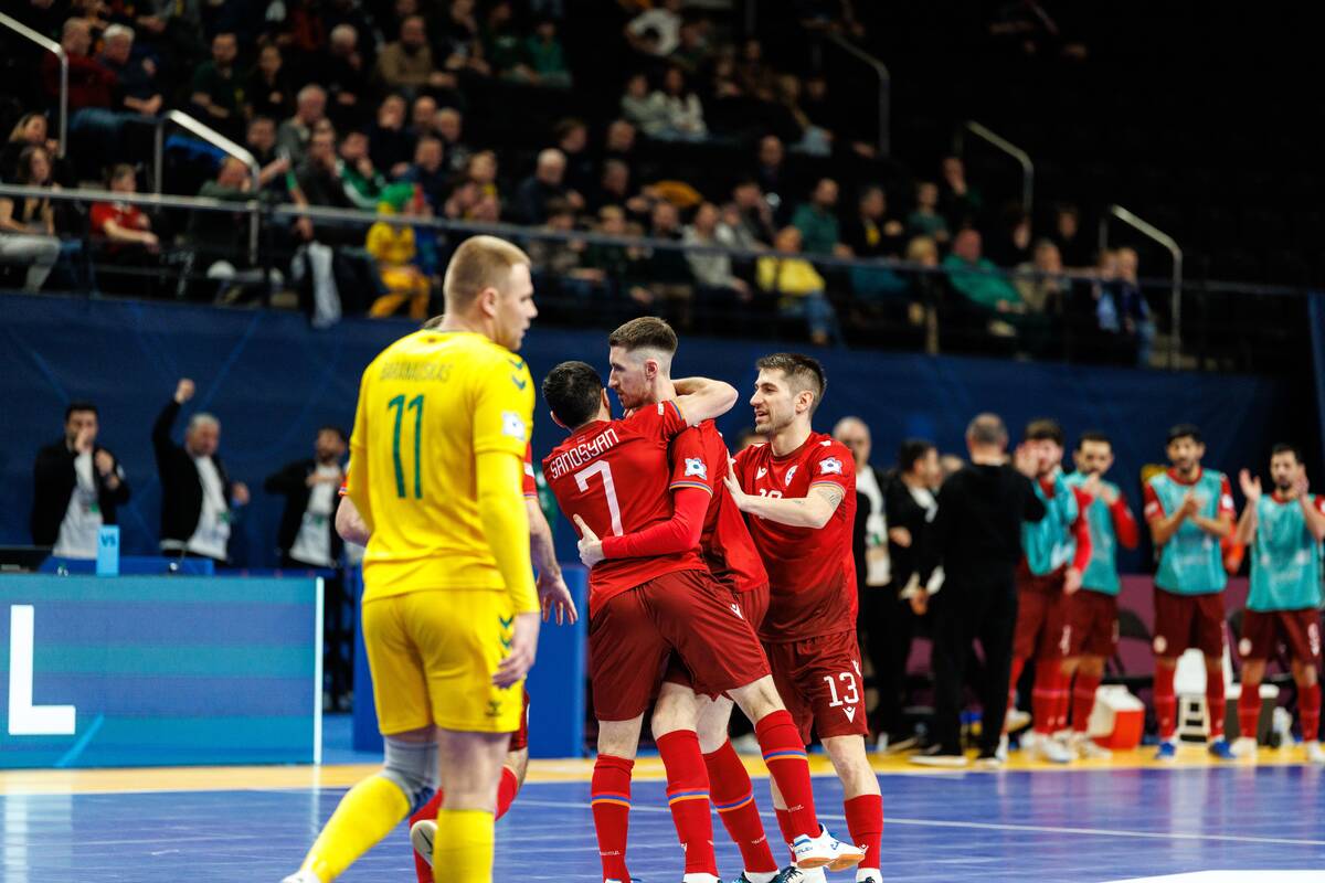Europos salės futbolo čempionatas: Lietuva – Armėnija 3:3