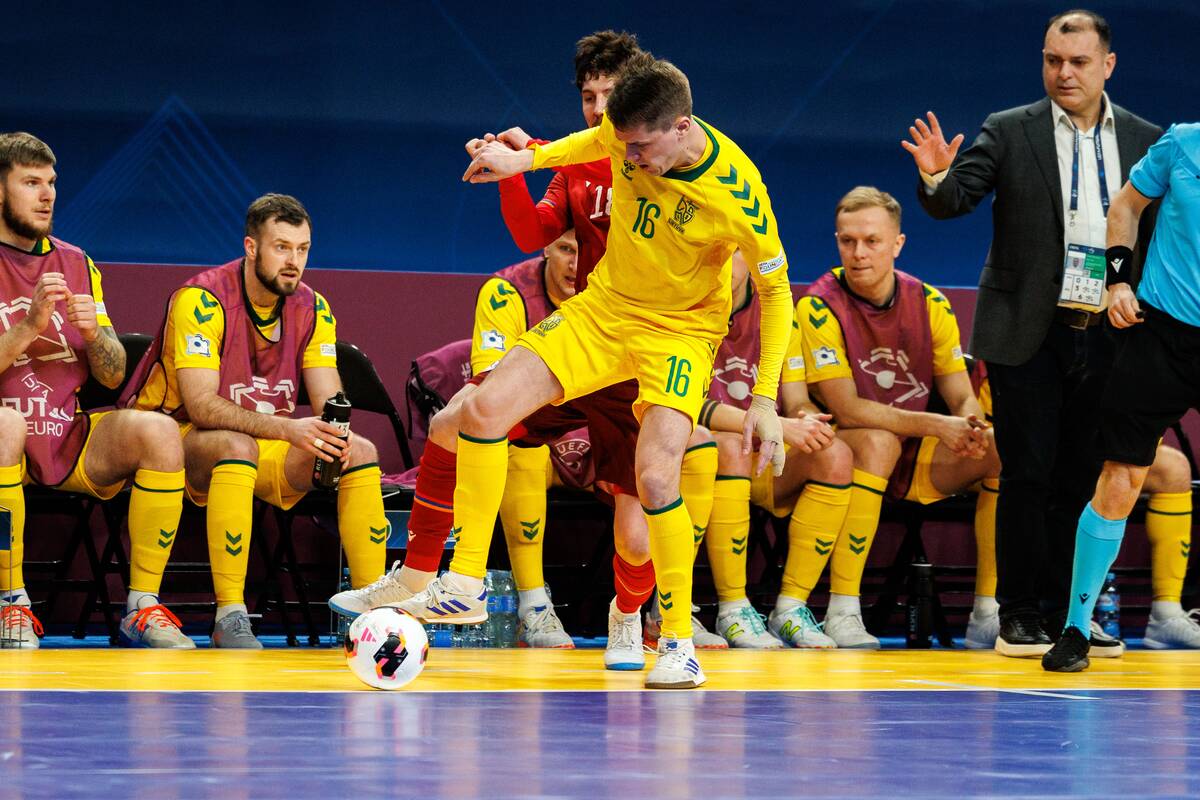 Europos salės futbolo čempionatas: Lietuva – Armėnija 3:3
