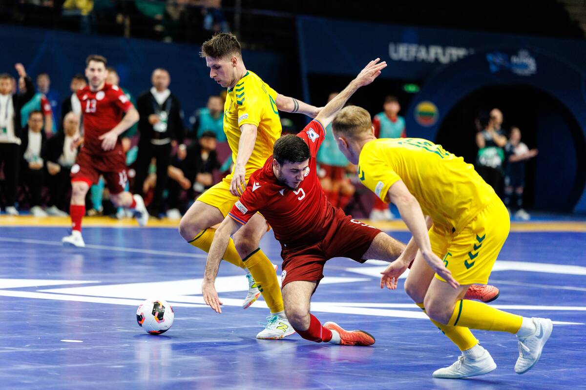 Europos salės futbolo čempionatas: Lietuva – Armėnija 3:3