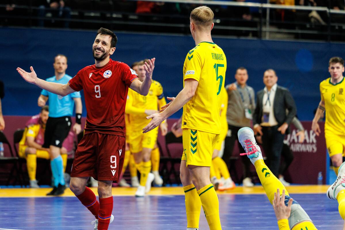 Europos salės futbolo čempionatas: Lietuva – Armėnija 3:3