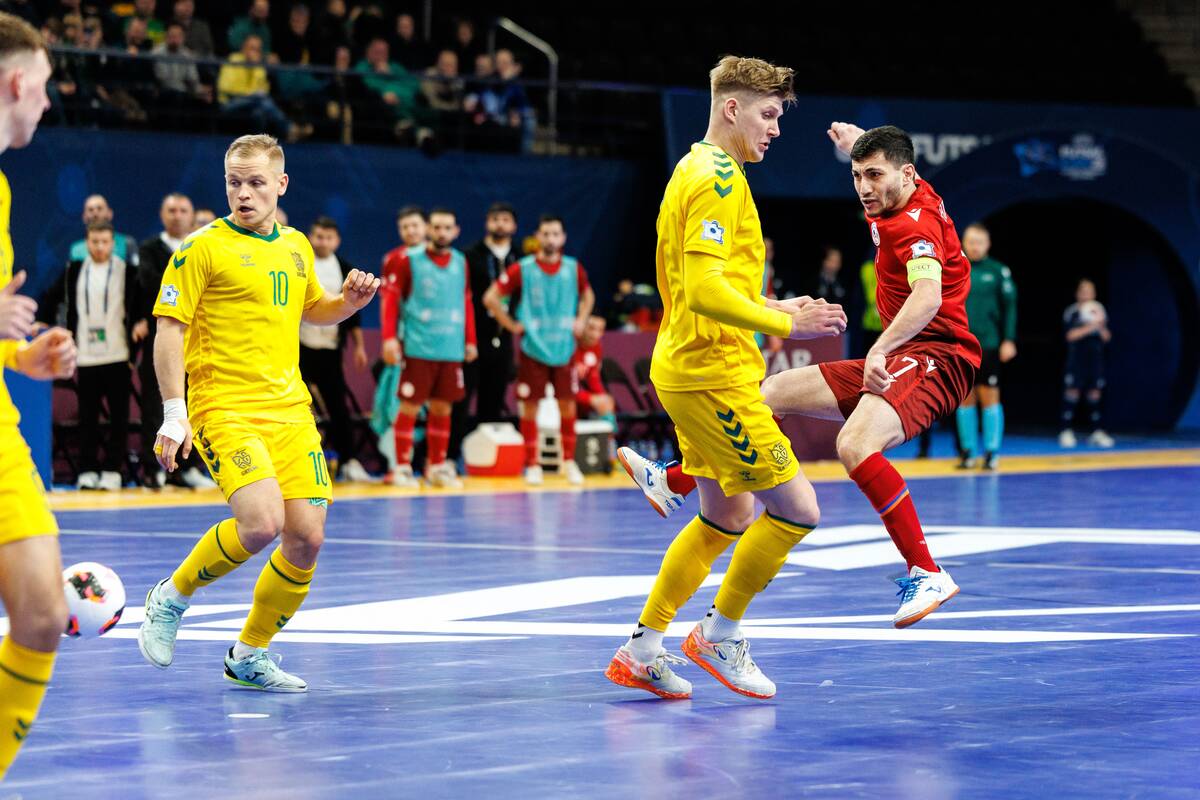 Europos salės futbolo čempionatas: Lietuva – Armėnija 3:3