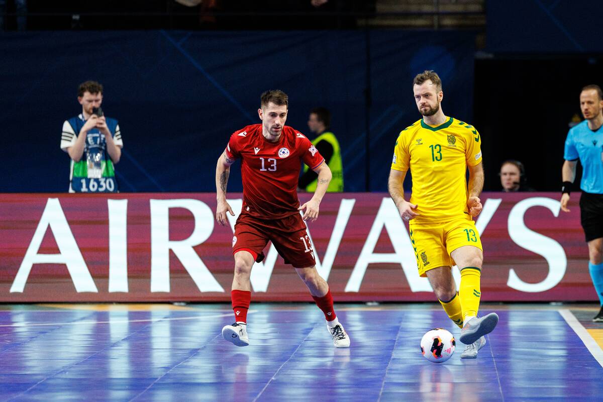 Europos salės futbolo čempionatas: Lietuva – Armėnija 3:3