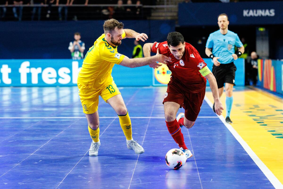 Europos salės futbolo čempionatas: Lietuva – Armėnija 3:3