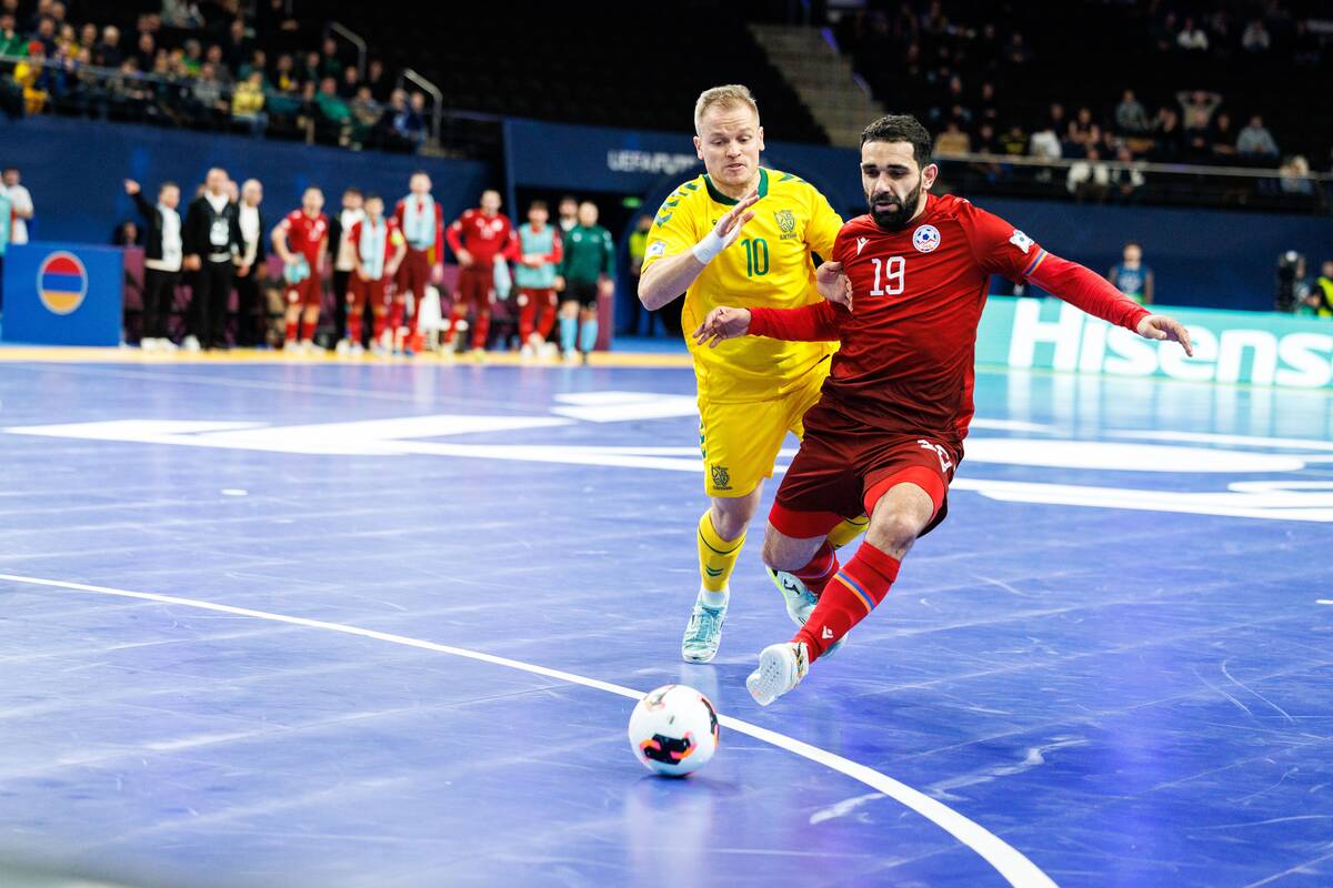 Europos salės futbolo čempionatas: Lietuva – Armėnija 3:3