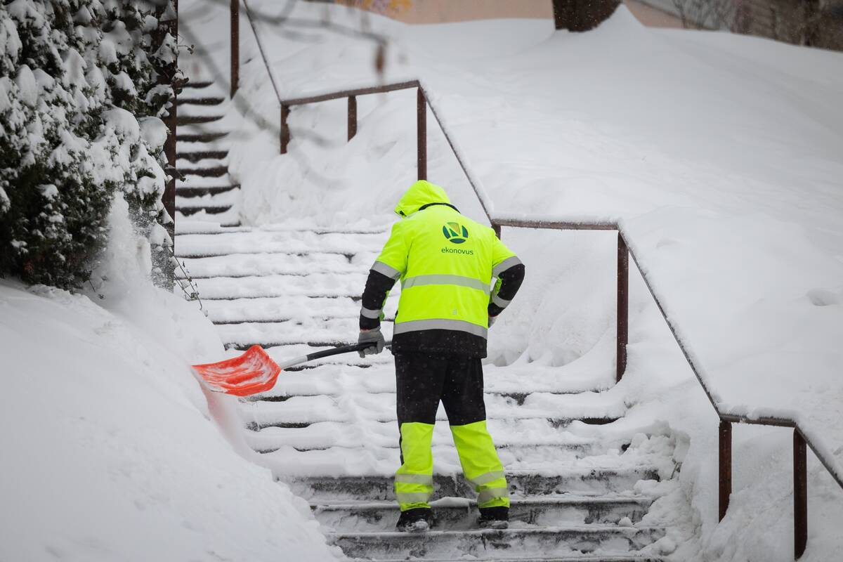 Po lijundros Lietuvą užklojo sniego sluoksnis