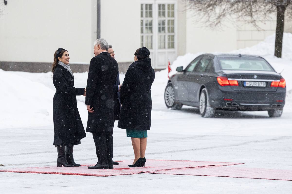 Danijos karaliaus ir karalienės oficiali pasitikimo ceremonija Prezidentūroje