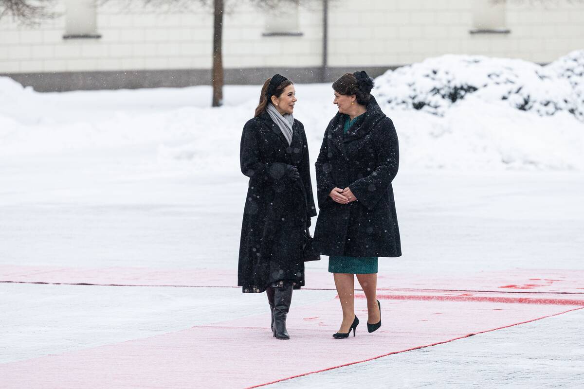 Danijos karaliaus ir karalienės oficiali pasitikimo ceremonija Prezidentūroje