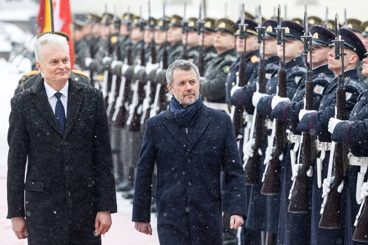 Danijos karaliaus ir karalienės oficiali pasitikimo ceremonija Prezidentūroje