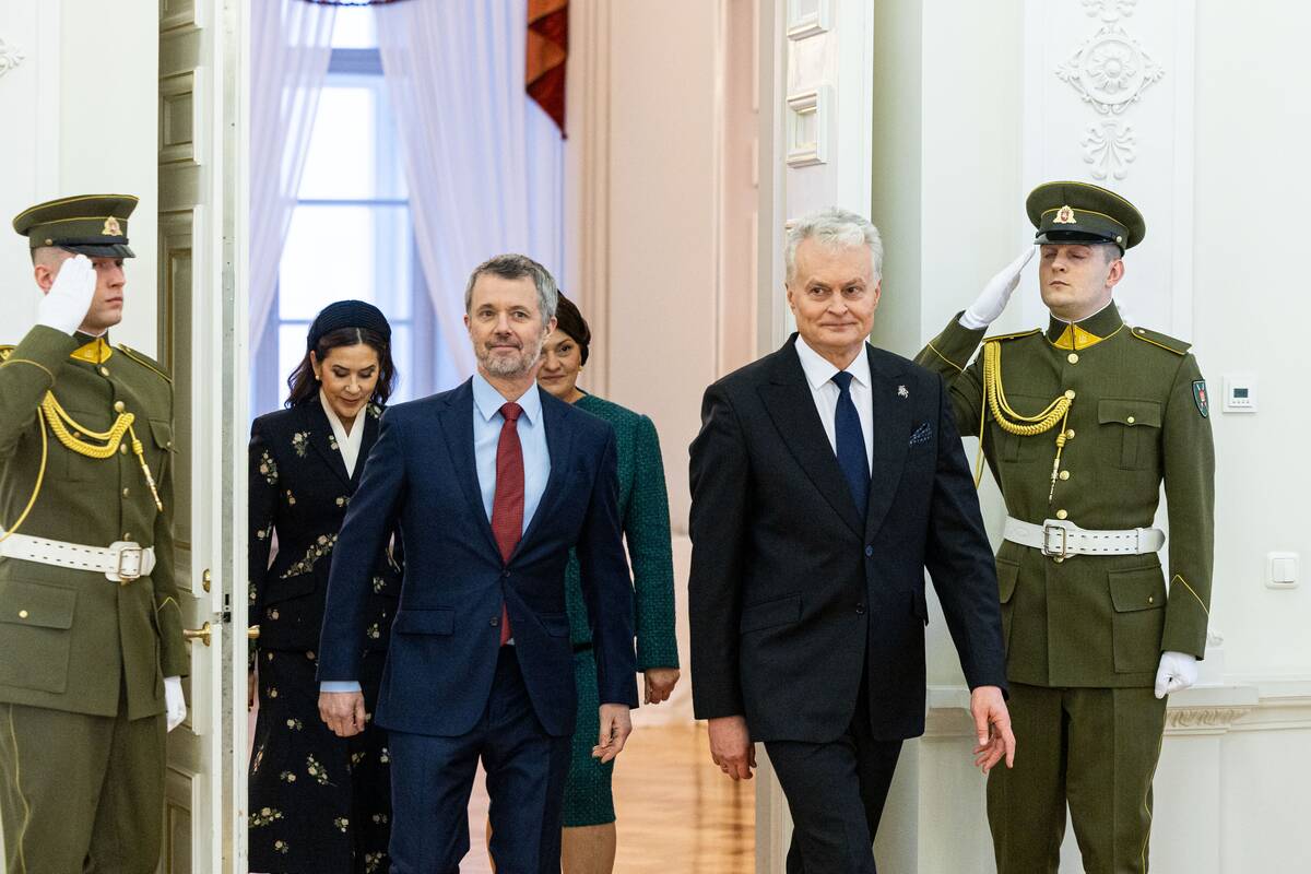 Danijos karaliaus ir karalienės oficiali pasitikimo ceremonija Prezidentūroje