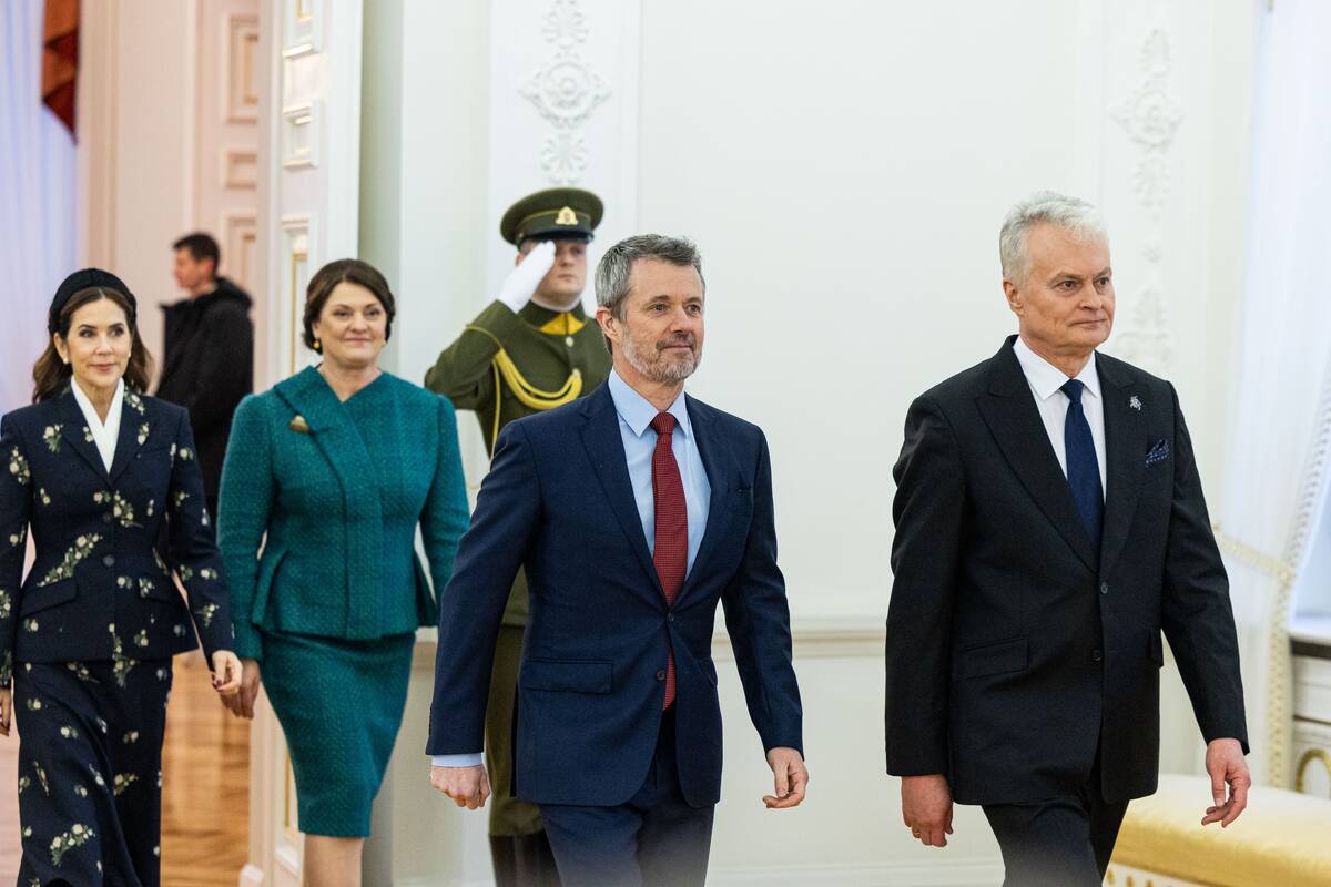 Danijos karaliaus ir karalienės oficiali pasitikimo ceremonija Prezidentūroje