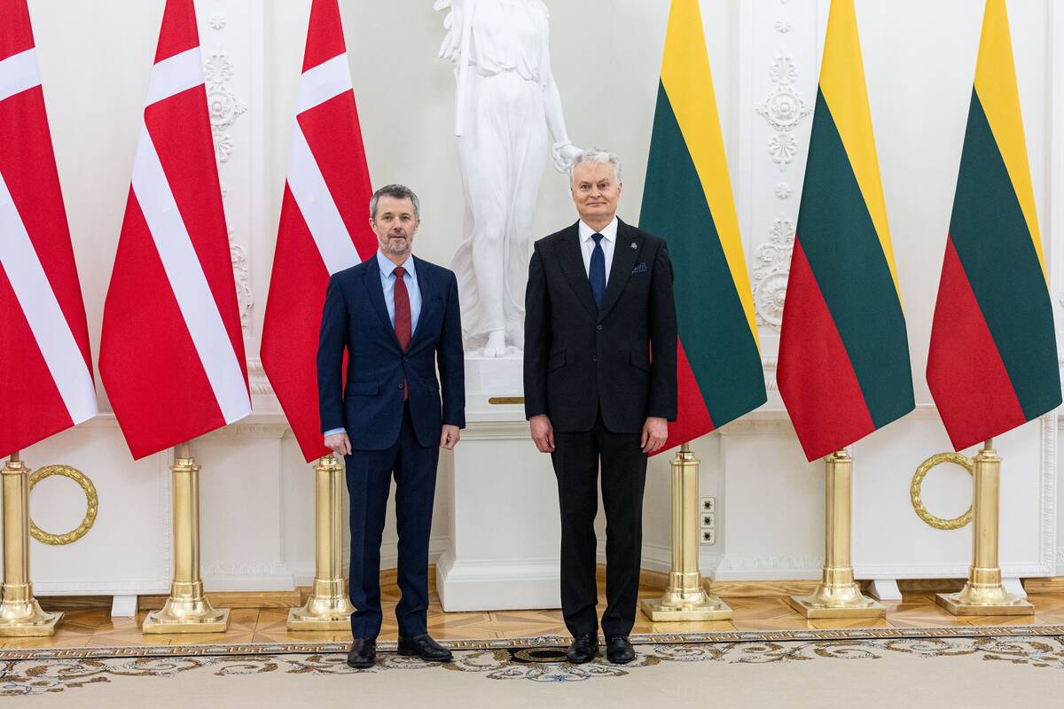 Danijos karaliaus ir karalienės oficiali pasitikimo ceremonija Prezidentūroje