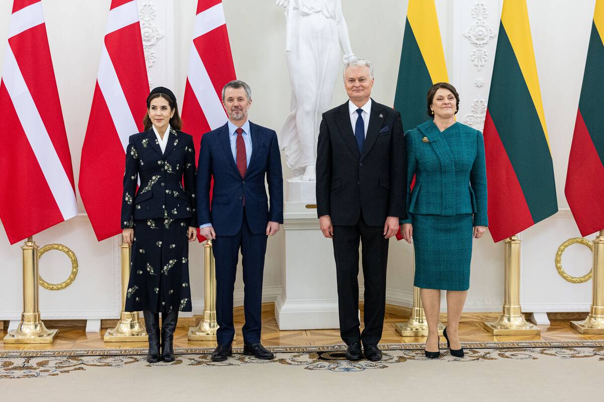 Danijos karaliaus ir karalienės oficiali pasitikimo ceremonija Prezidentūroje