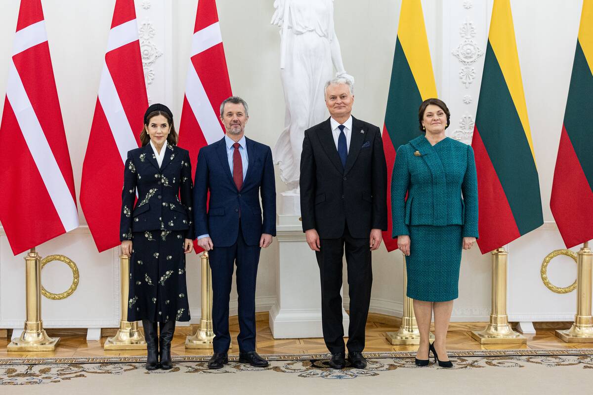 Danijos karaliaus ir karalienės oficiali pasitikimo ceremonija Prezidentūroje