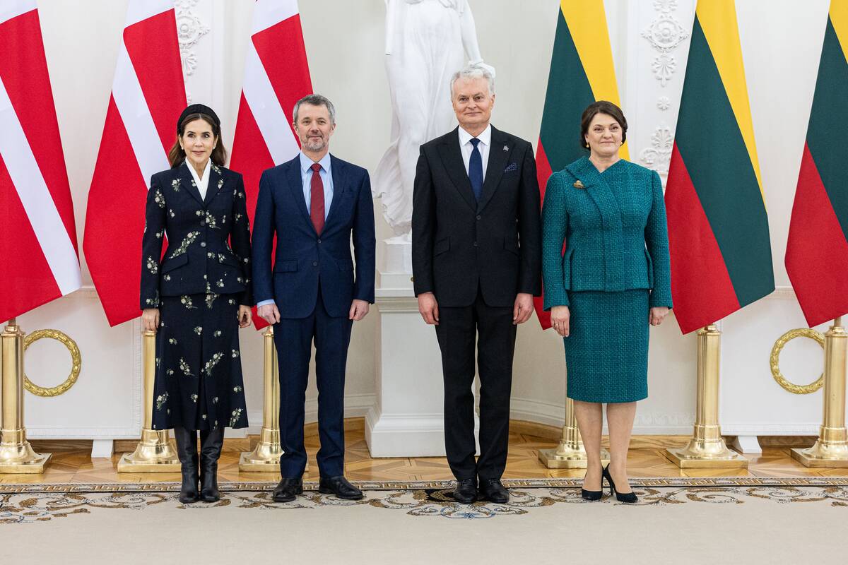 Danijos karaliaus ir karalienės oficiali pasitikimo ceremonija Prezidentūroje