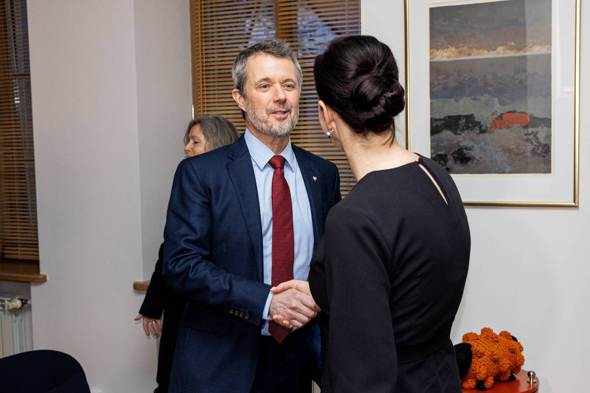 Danijos Karalius Frederikas X susitiko su Inga Ruginiene