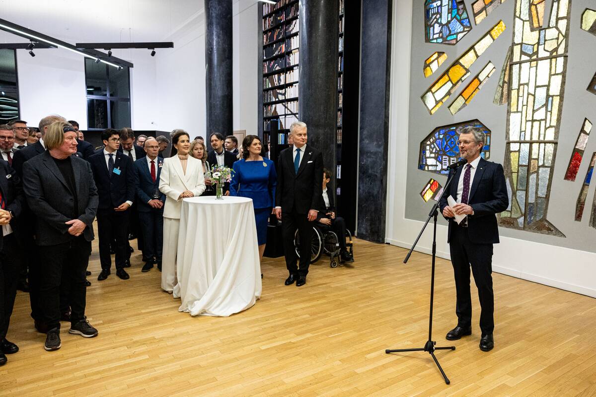 Danijos karališkosios poros priėmimas Nacionalinėje Martyno Mažvydo bibliotekoje