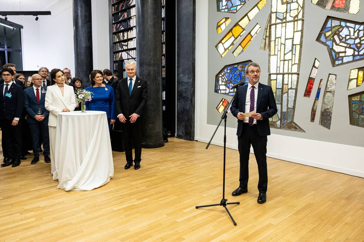 Danijos karališkosios poros priėmimas Nacionalinėje Martyno Mažvydo bibliotekoje