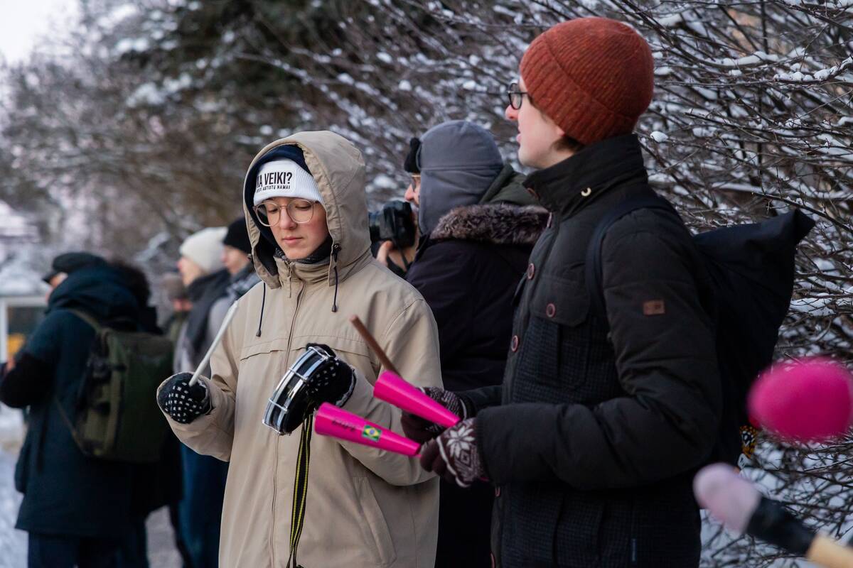 Prie JAV ambasados – protestas prieš Trumpo užsienio politiką Grenlandijos atžvilgiu