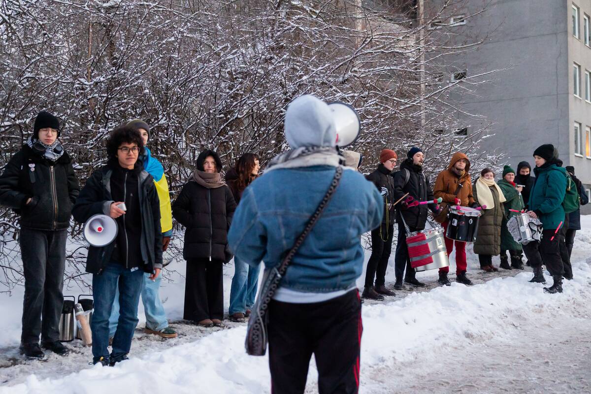 Prie JAV ambasados – protestas prieš Trumpo užsienio politiką Grenlandijos atžvilgiu