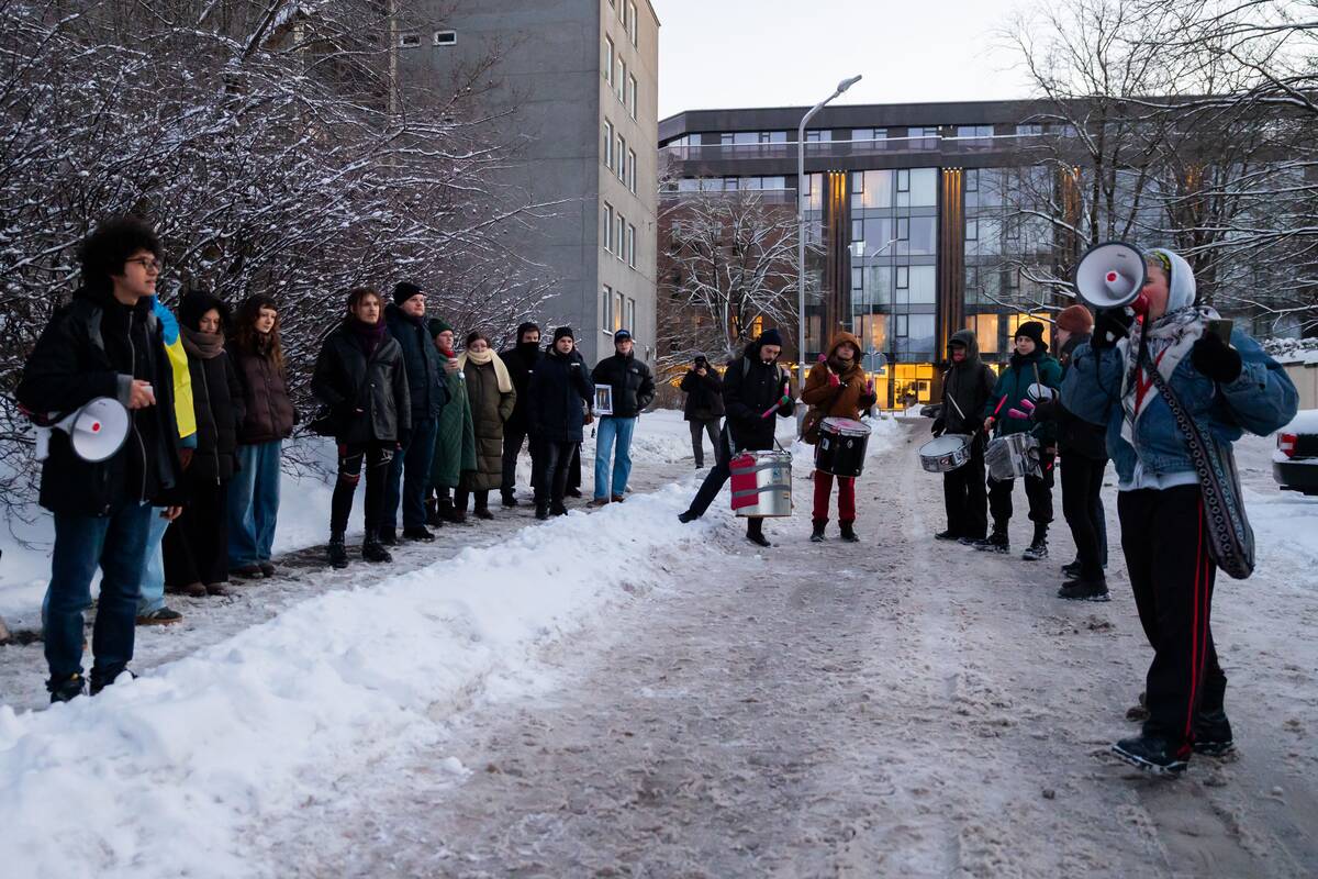 Prie JAV ambasados – protestas prieš Trumpo užsienio politiką Grenlandijos atžvilgiu