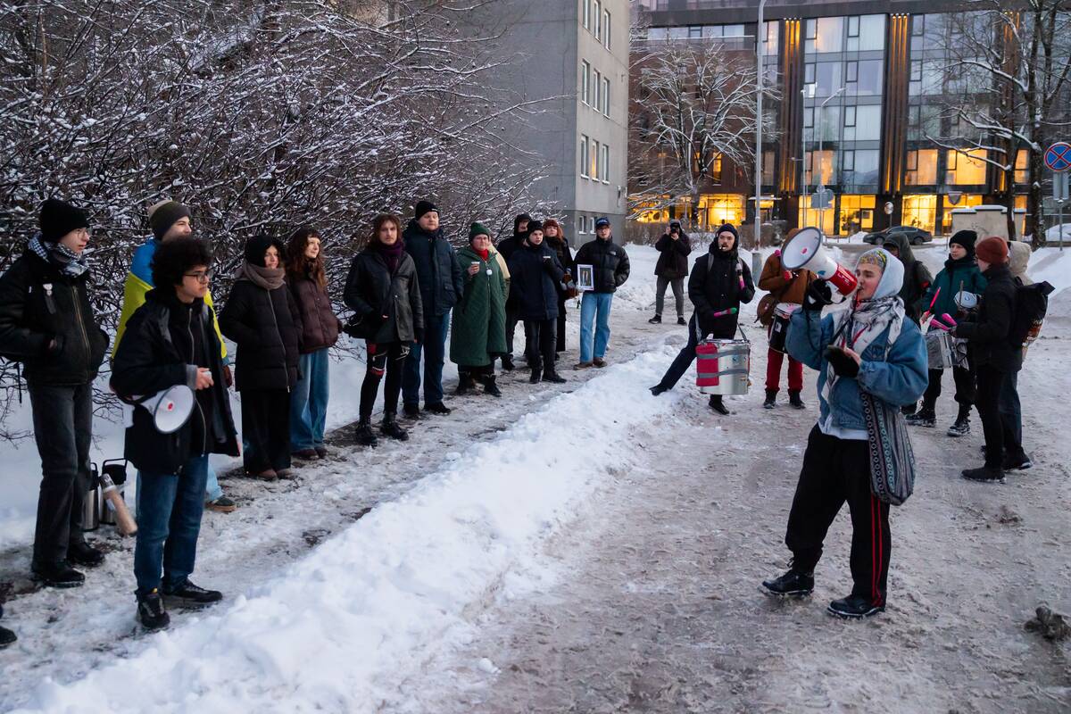 Prie JAV ambasados – protestas prieš Trumpo užsienio politiką Grenlandijos atžvilgiu