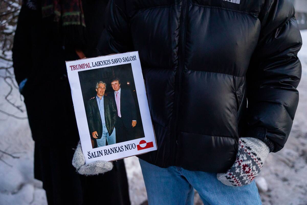 Prie JAV ambasados – protestas prieš Trumpo užsienio politiką Grenlandijos atžvilgiu