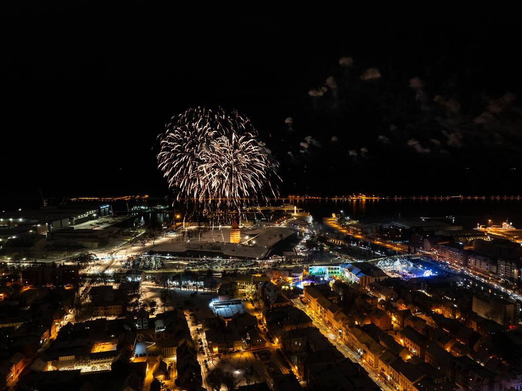 Naujametinė naktis Klaipėdoje 2026