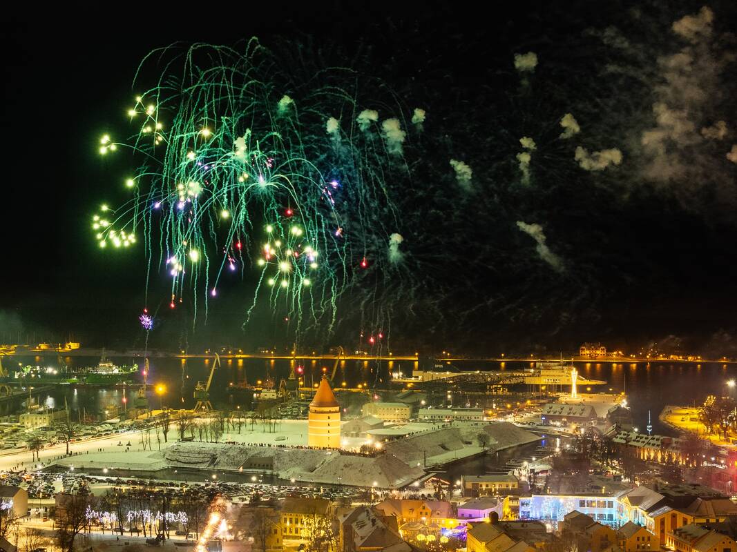 Naujametinė naktis Klaipėdoje 2026