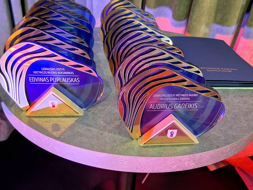 Pagerbti geriausi 2025 metų Kretingos rajono sportininkai ir jų treneriai