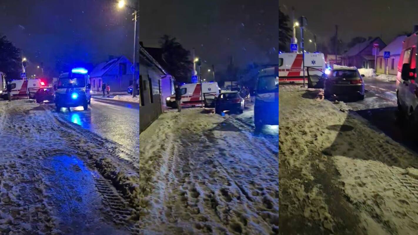 Masinė avarija Vilijampolėje: medikų rankose – pernai gimęs mažylis