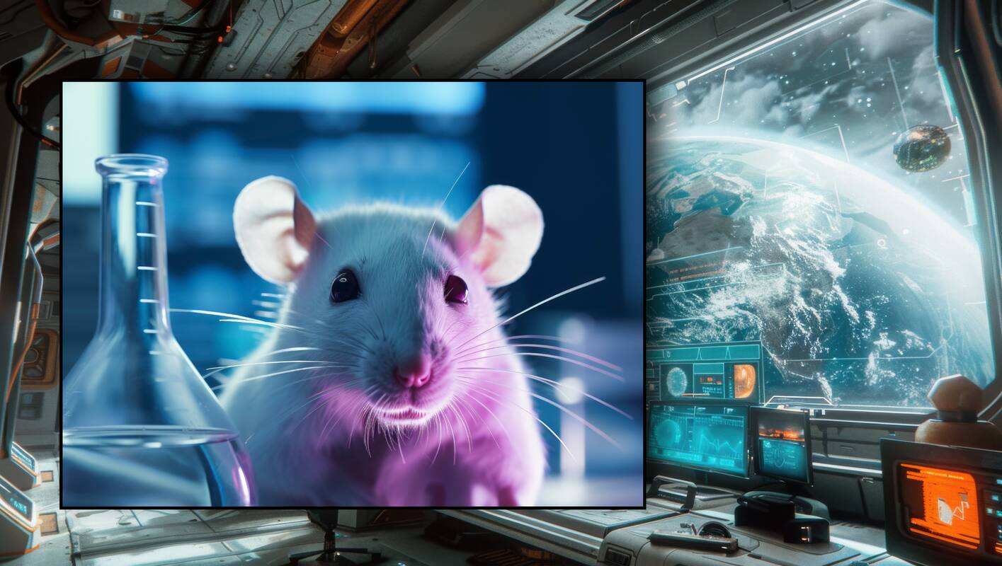 Mokslininkai apstulbę: po skrydžio į kosmosą pelė atsivedė jauniklių