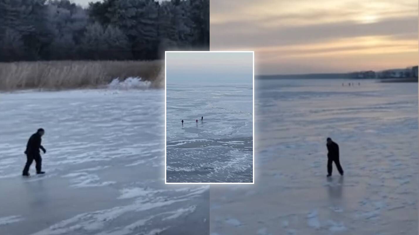 Pasakiškas vaizdas: nufilmavo, kas vyksta ant Kuršių marių