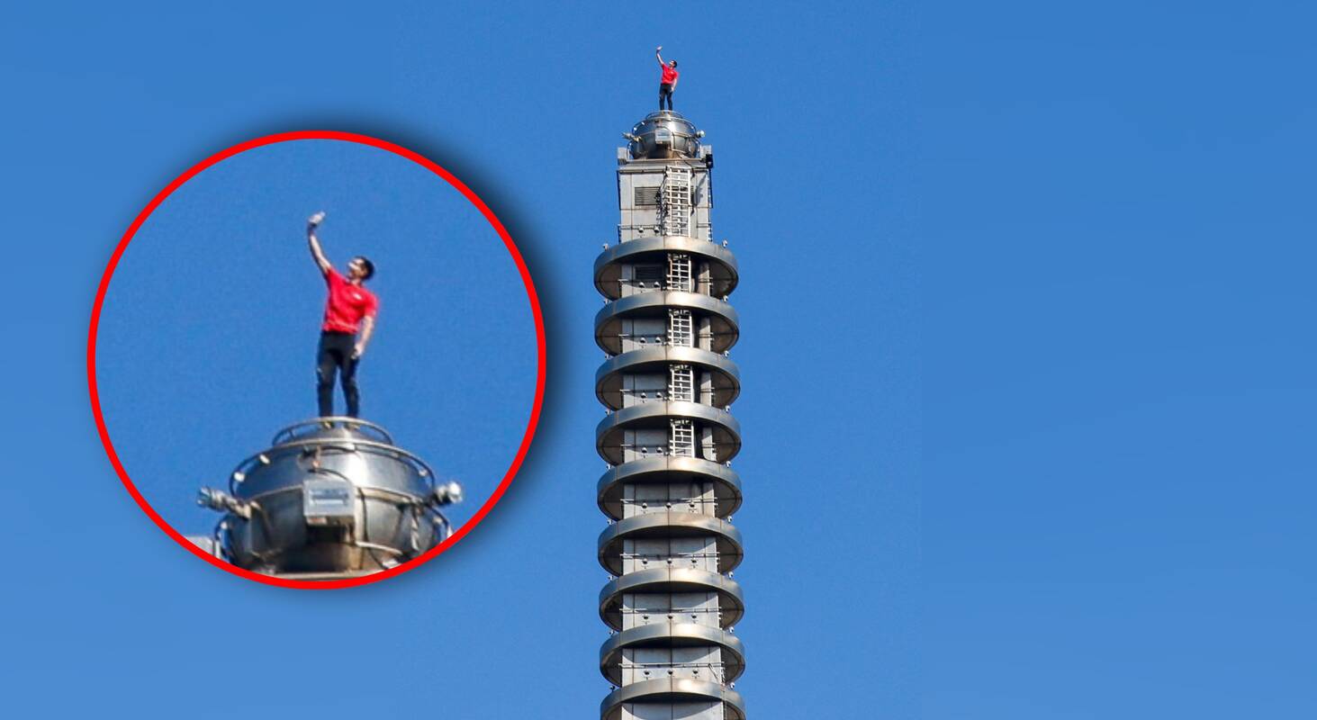 Amerikietis be apsaugos priemonių įkopė į aukščiausią Taivano pastatą