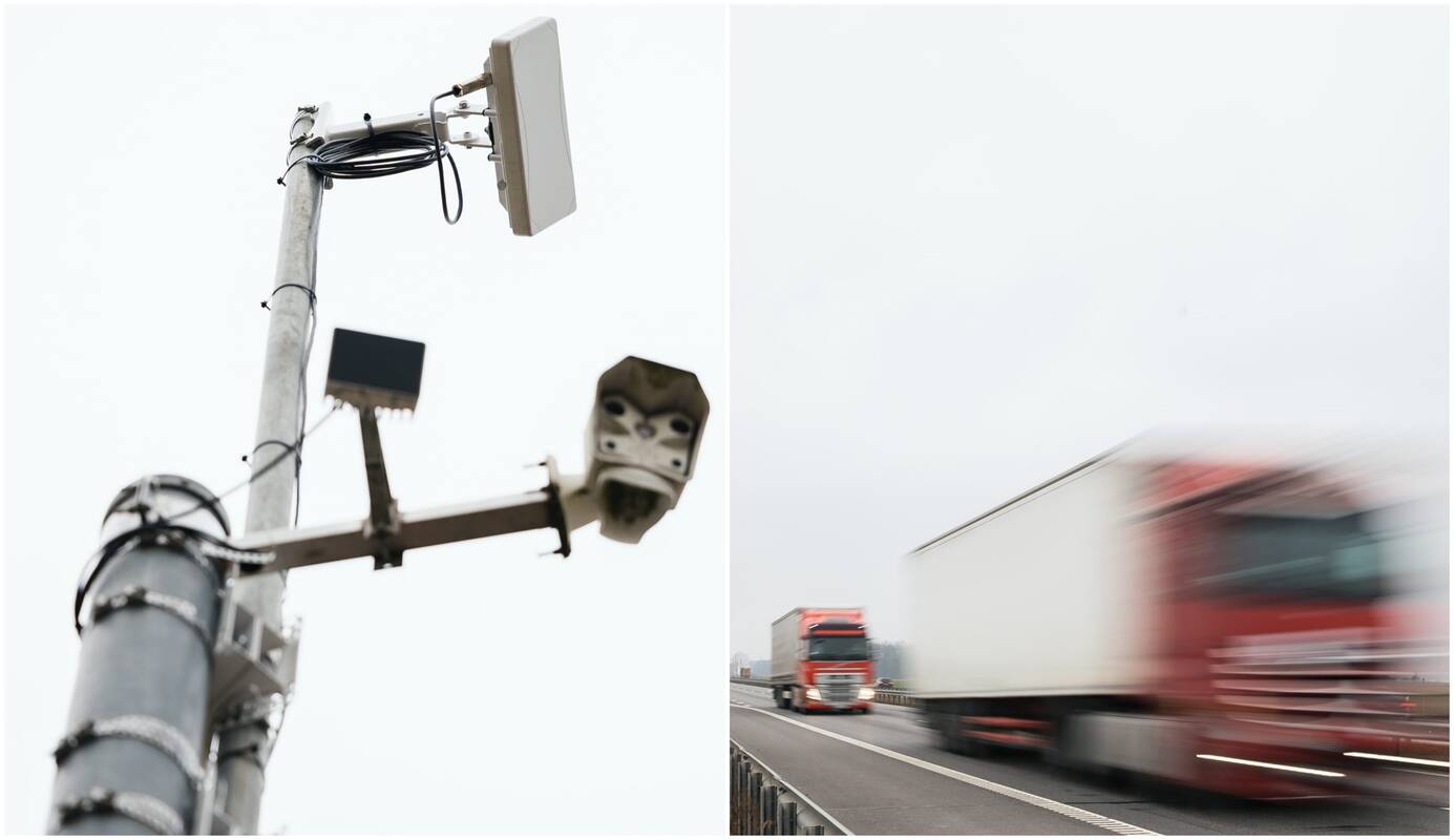 Eismas: radarinis skaitiklis „XP20“ įrengtas magistralėje A5 Kaunas–Marijampolė–Suvalkai.