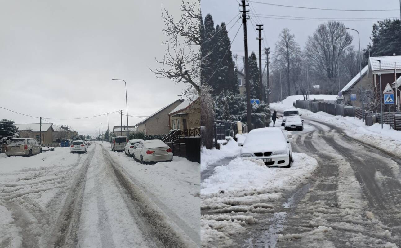 Kretingoje nepatraukti automobiliai trukdo atlikti valymo darbus