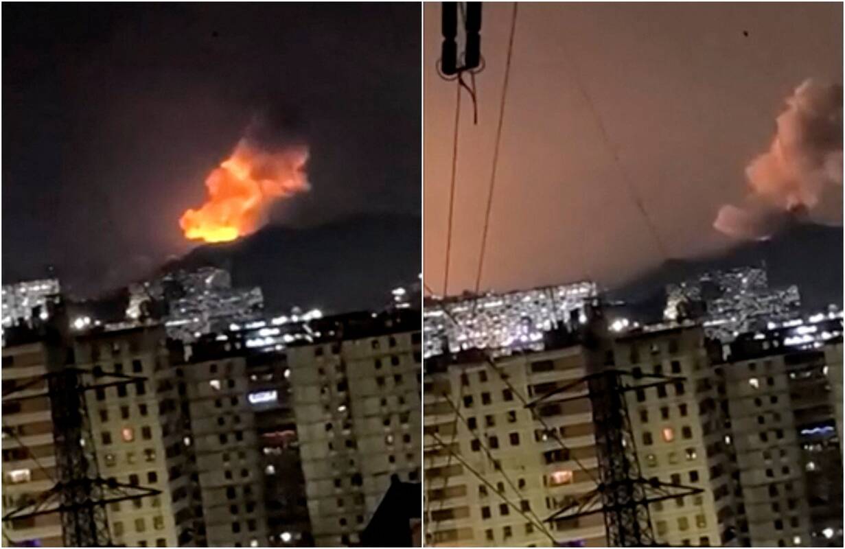 Venesuelos sostinę sudrebino sprogimai