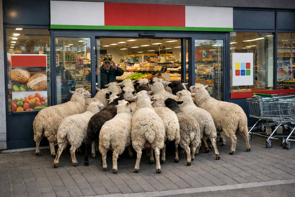 Avių antpuolis: Vokietijoje gyvūnų banda užvaldė prekybos centrą