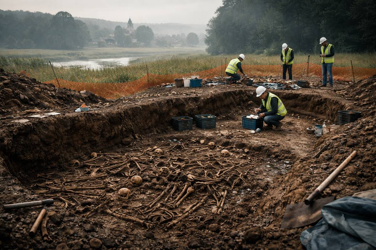 Vokietijoje aptiktas viduramžių masinis kapas su maro aukomis