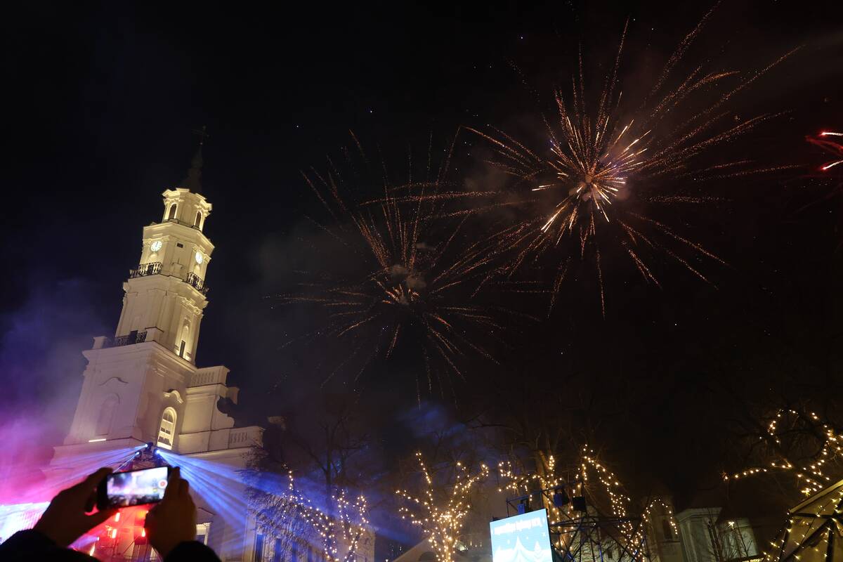 Kaunas džiaugsmingai pasitiko 2026-uosius!  