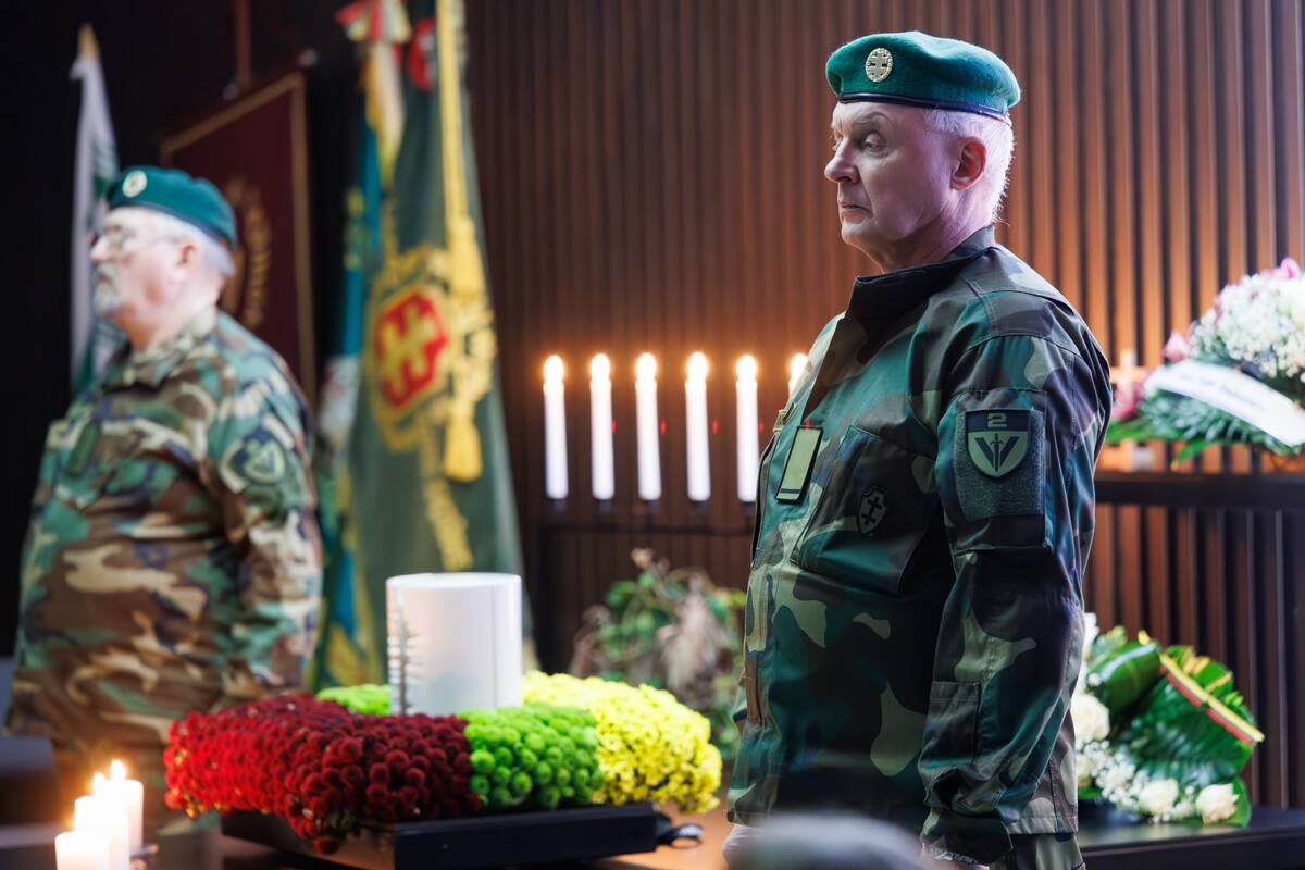 Atsisveikinimas su šauliu Stasiu Dovydaičiu-Vaidila