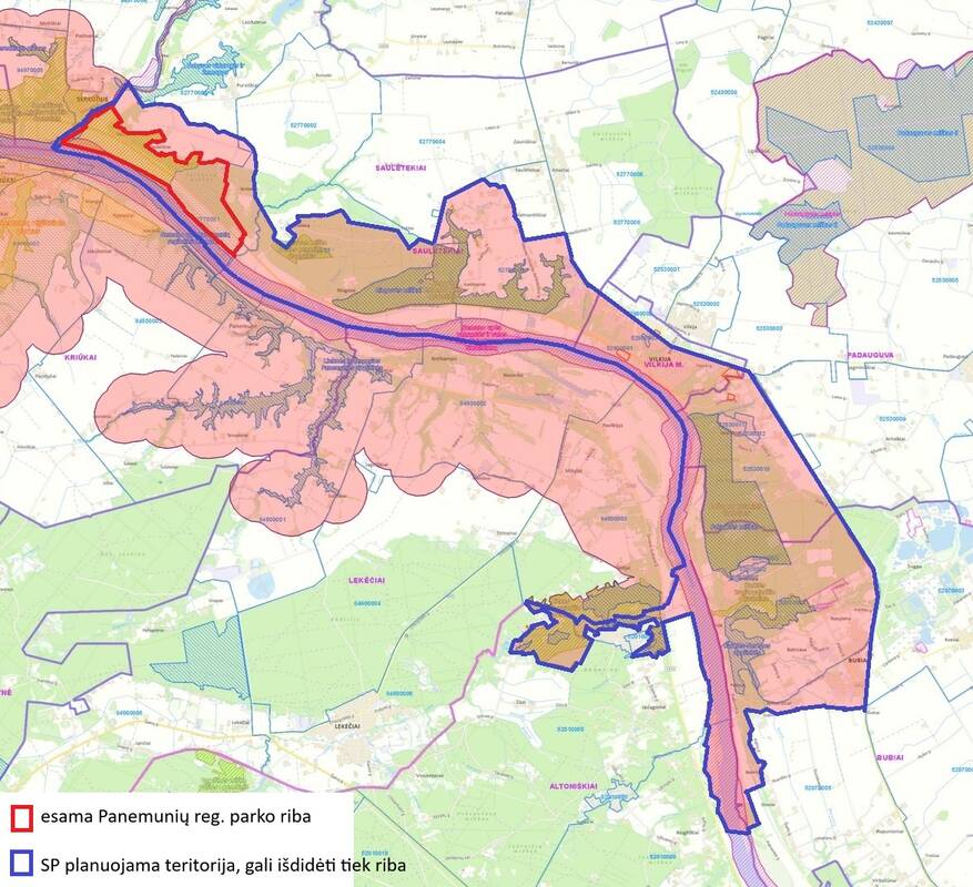 Perspektyva: Kauno rajone yra tik 3 proc. Panemunių regioninio parko teritorijos, tačiau ji galės prasiplėsti Vilkijos apylinkių, Vilkijos miesto, Zapyškio ir Batniavos seniūnijose.