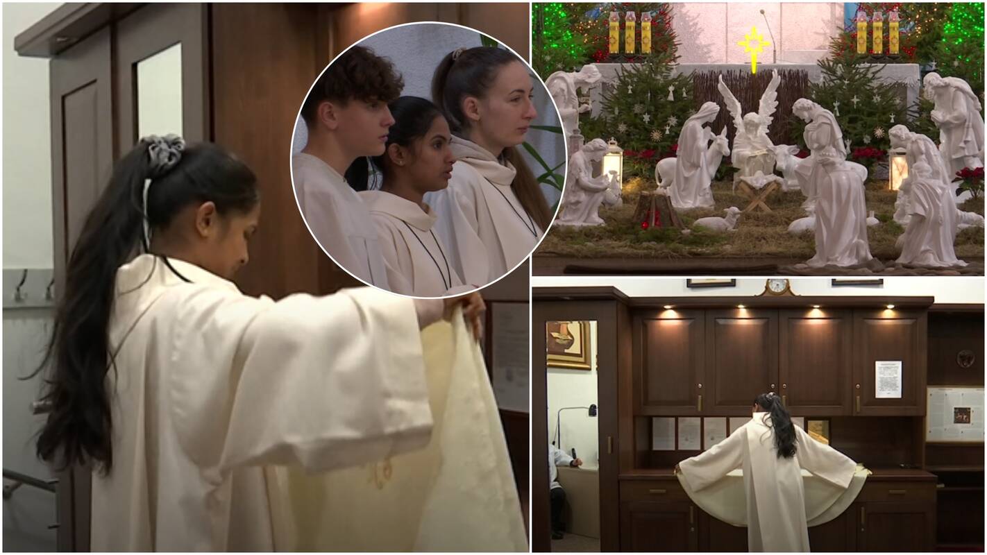 Bažnyčioje – netikėta patarnautoja