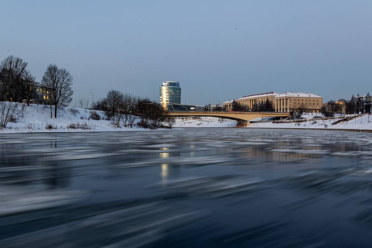 Šalčio sukaustytas Vilnius