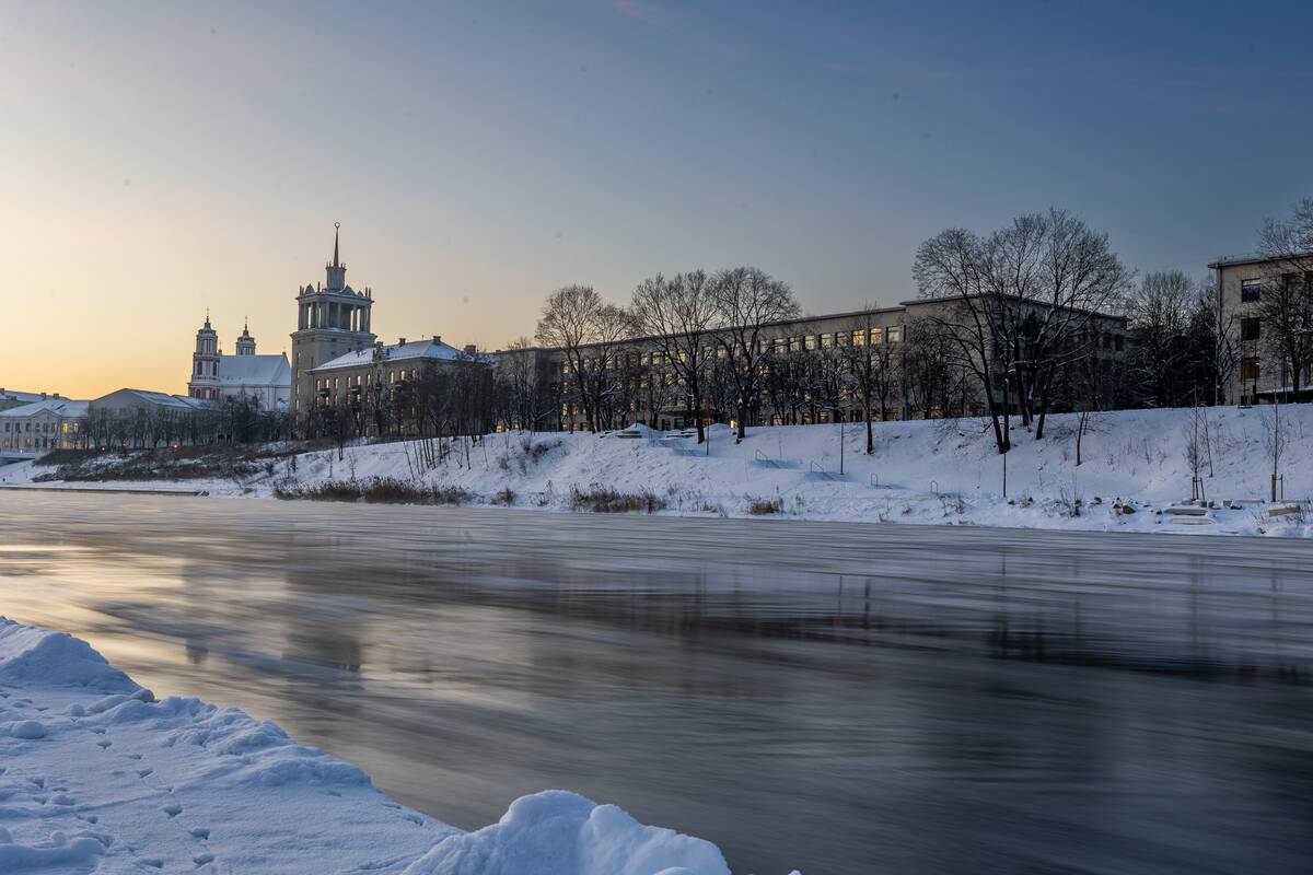 Šalčio sukaustytas Vilnius