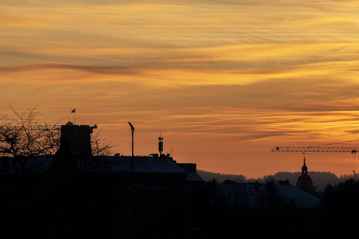 Šalčio sukaustytas Vilnius