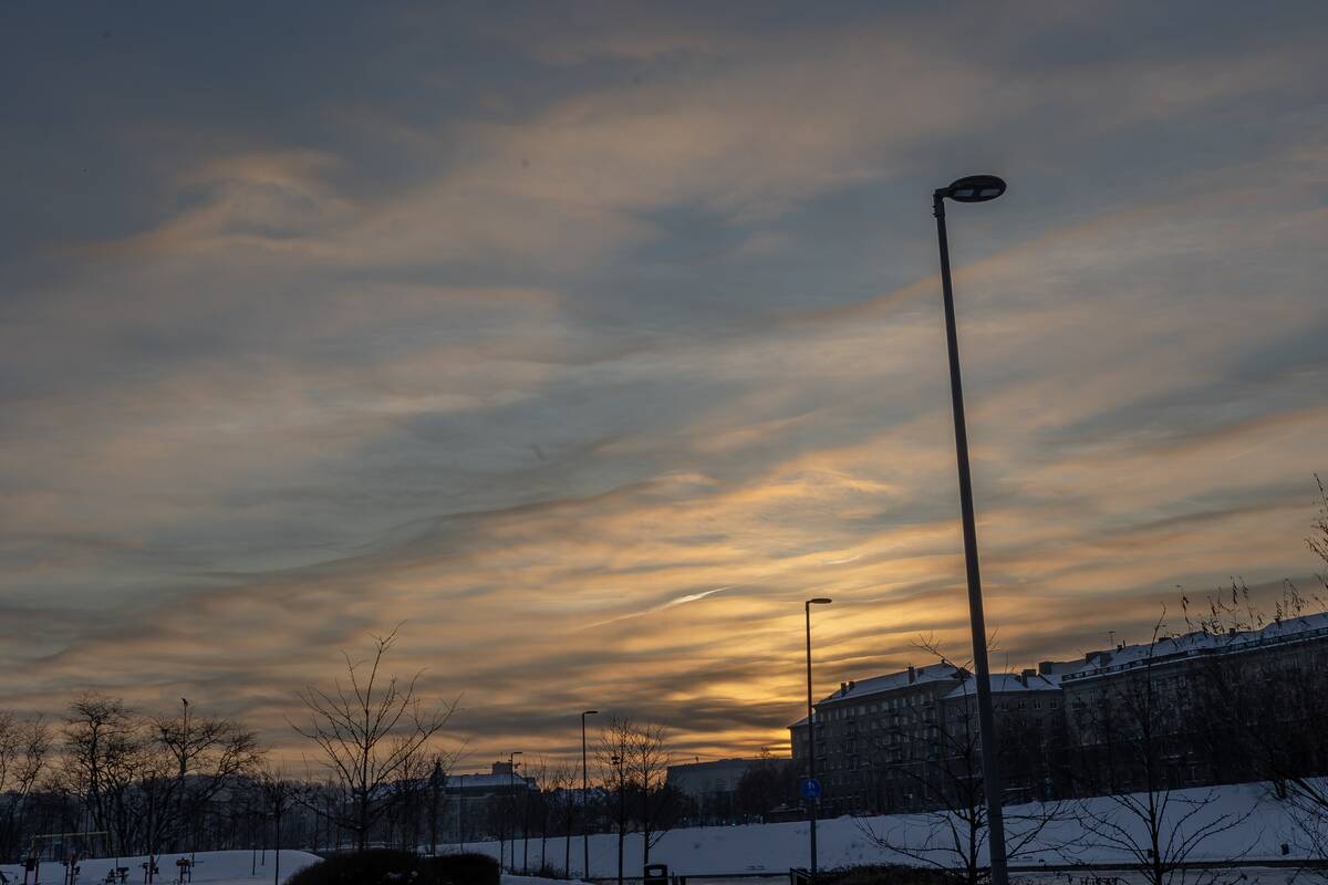 Šalčio sukaustytas Vilnius