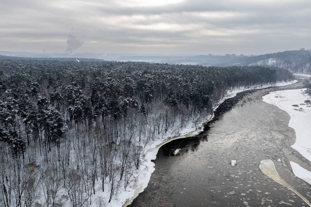 Šalčio sukaustytas Vilnius