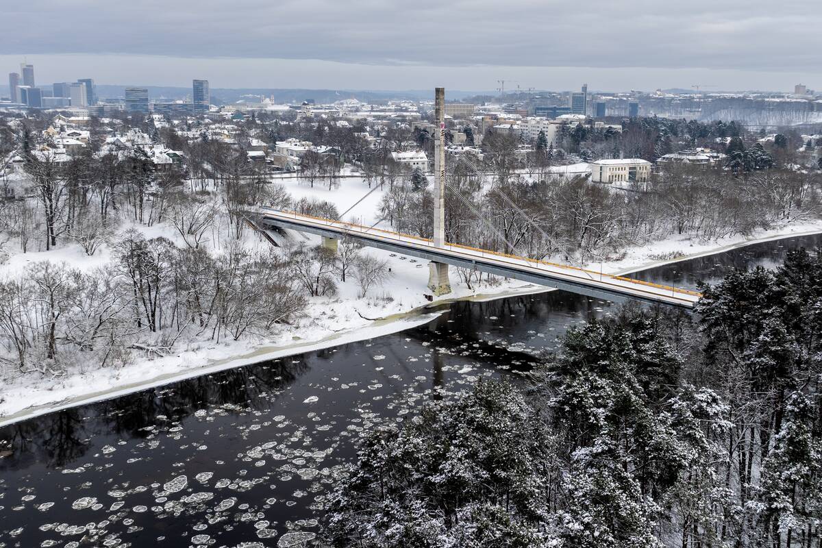 Šalčio sukaustytas Vilnius