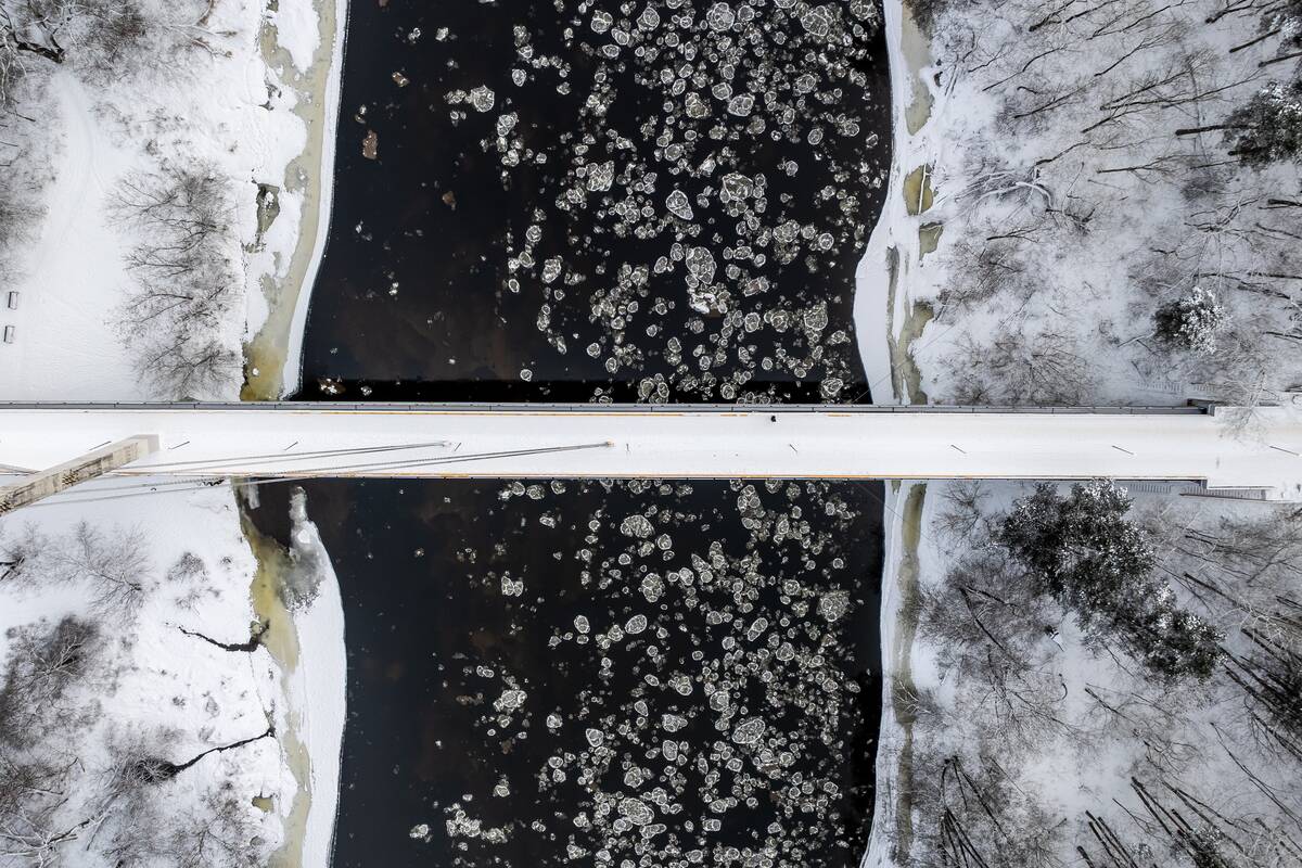 Šalčio sukaustytas Vilnius